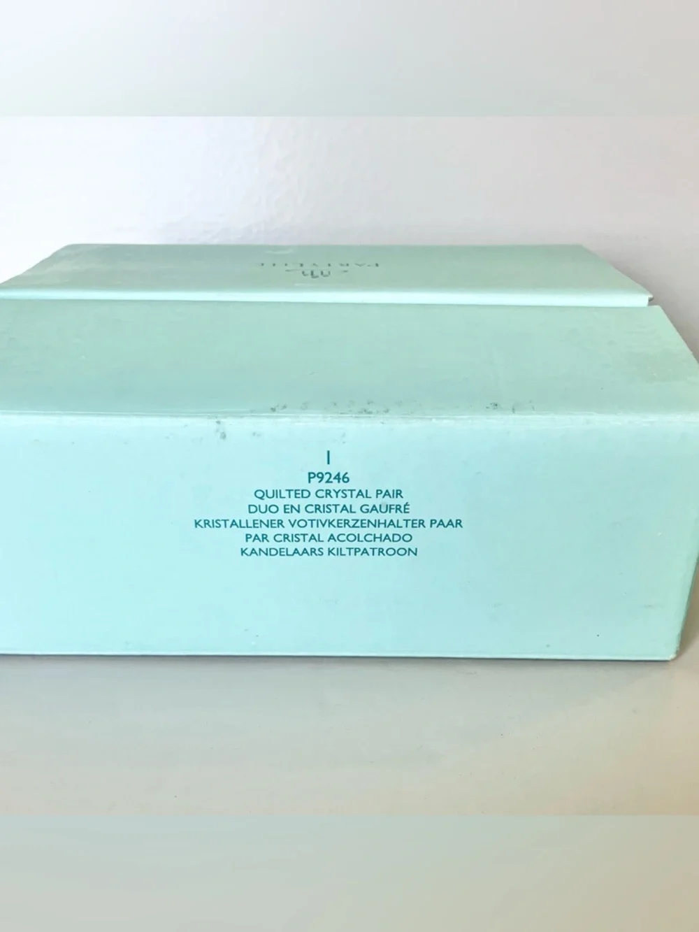 PartyLite Quilted Crystal Pair Votive Candle Holders in Original Box Collectible - Picture 9 of 9